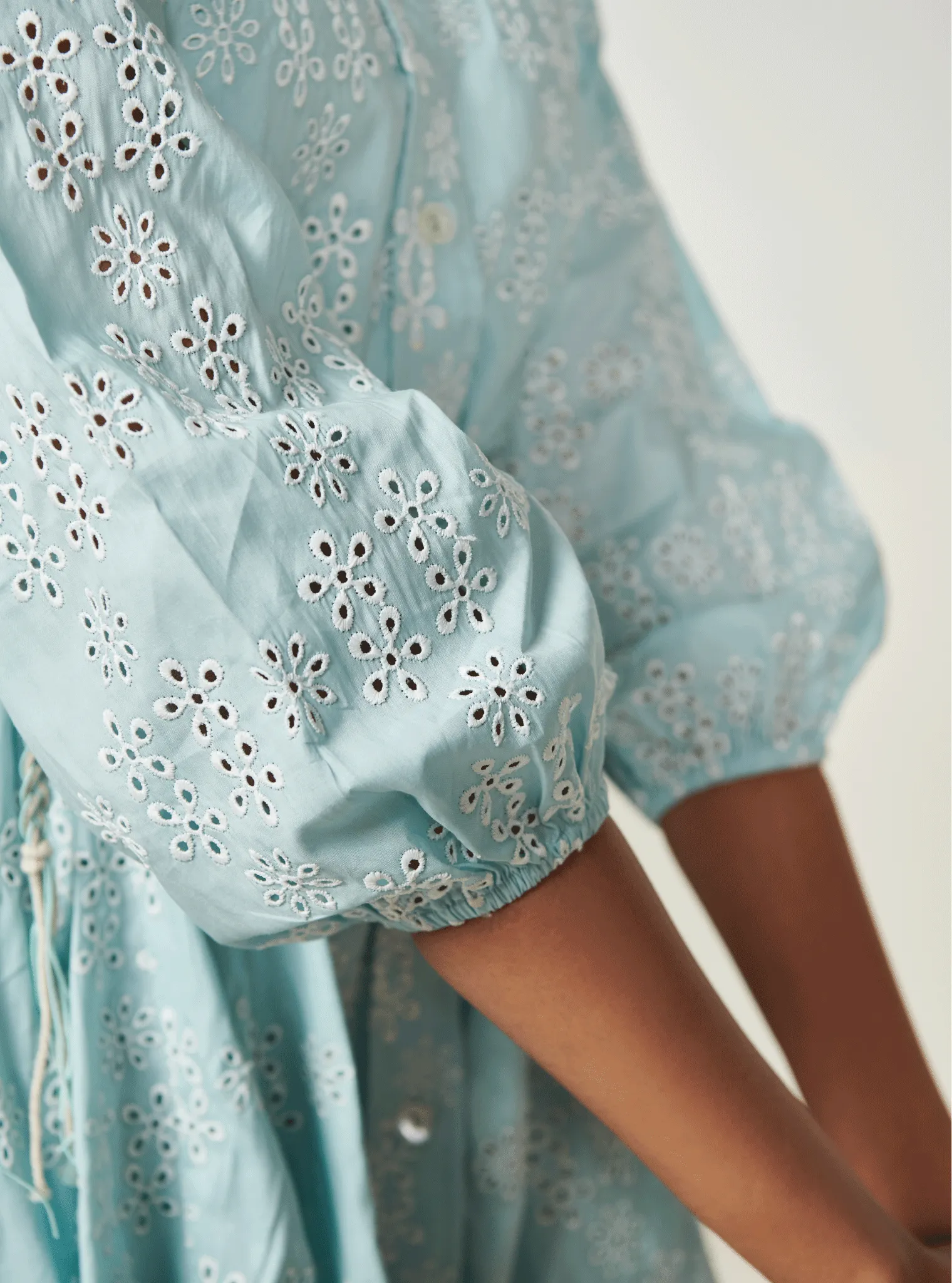 Mulmul Cotton Peyton Blue Dress