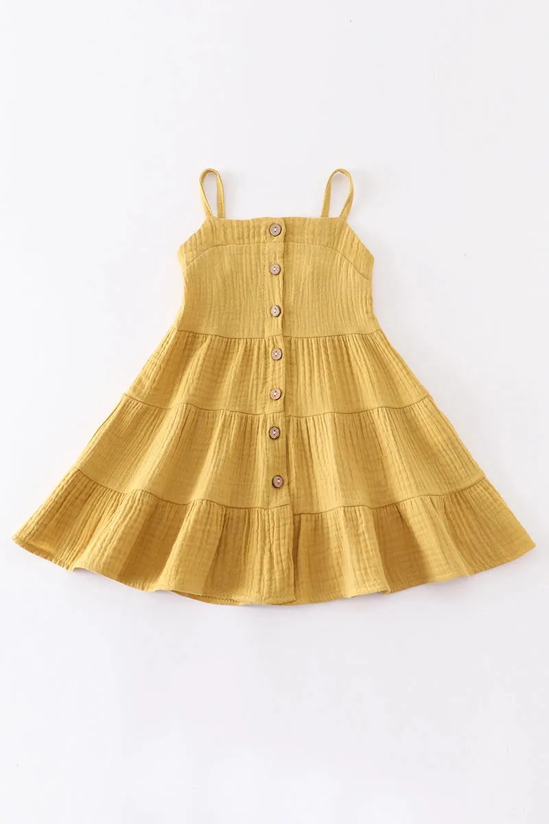 Mustard Linen Dress