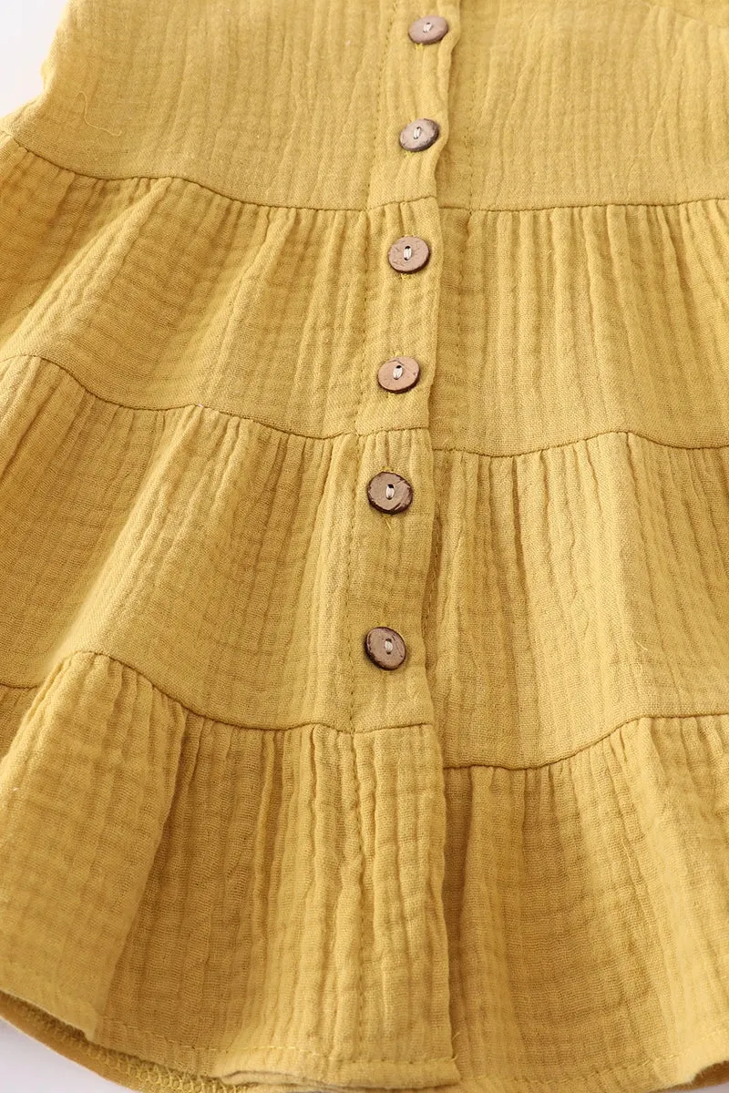 Mustard Linen Dress
