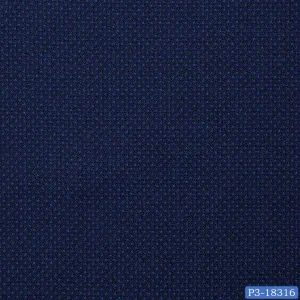 Navy Blue with Sapphire Blue Dots Print Suit