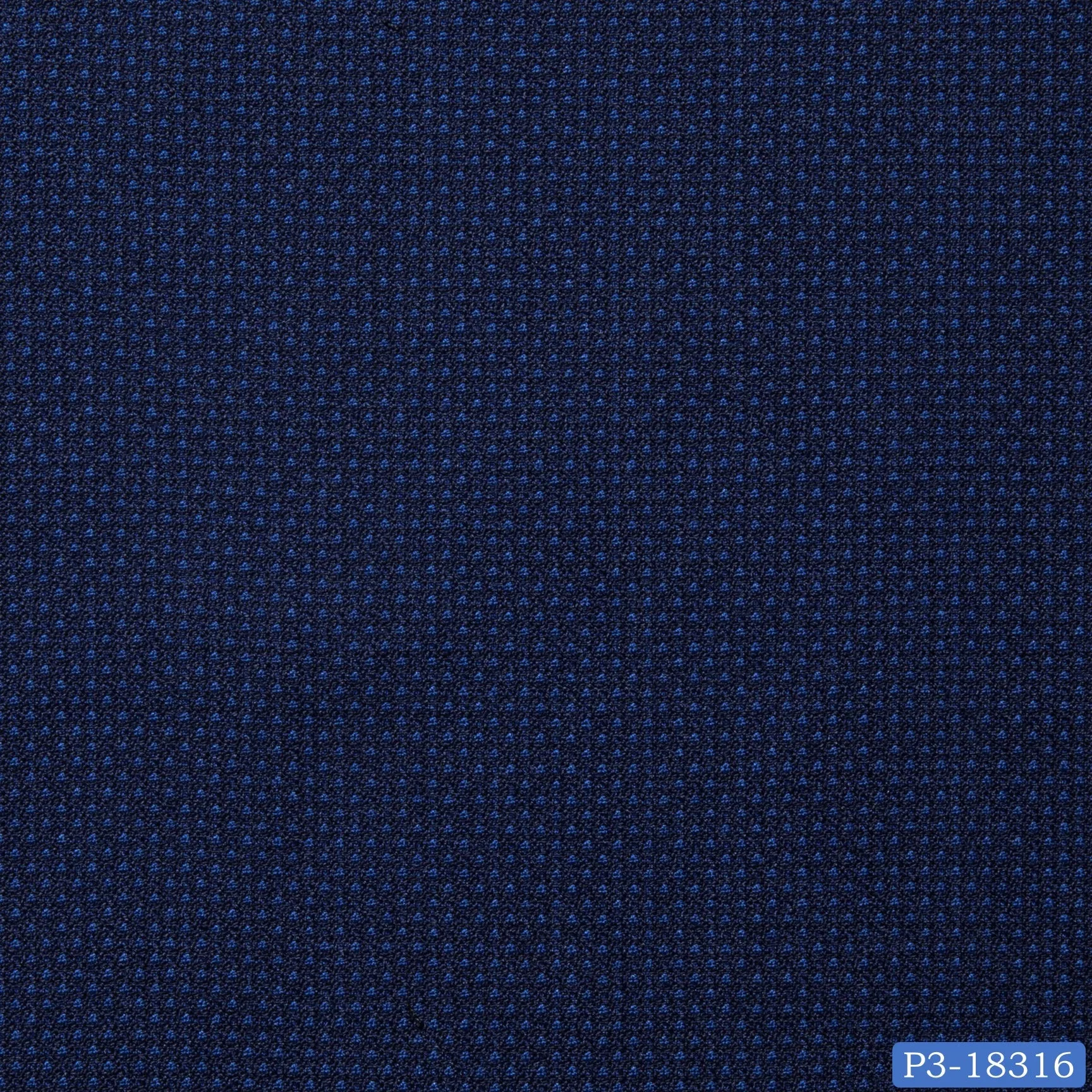 Navy Blue with Sapphire Blue Dots Print Suit