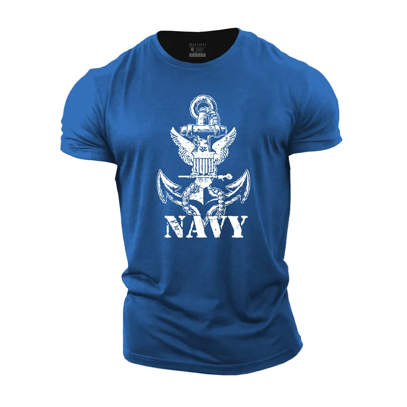 Navy Cotton T-Shirt