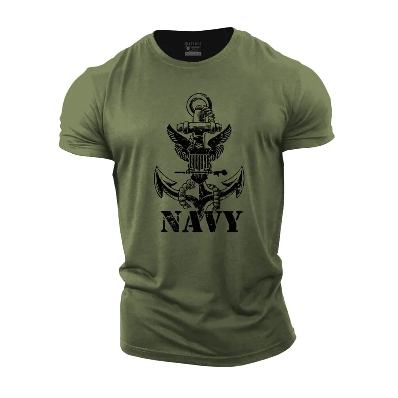 Navy Cotton T-Shirt