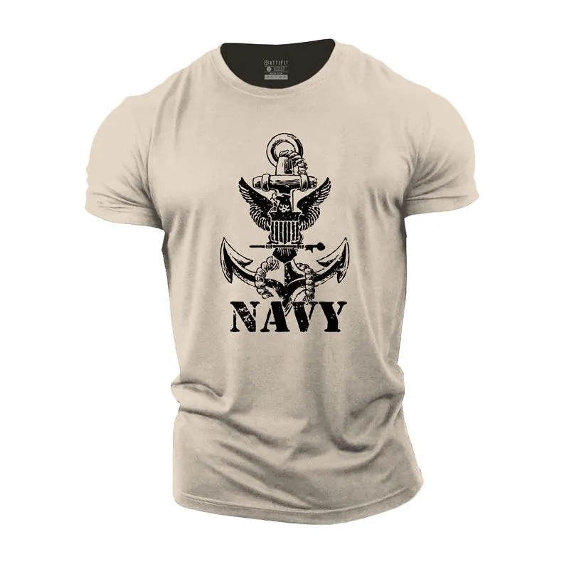Navy Cotton T-Shirt