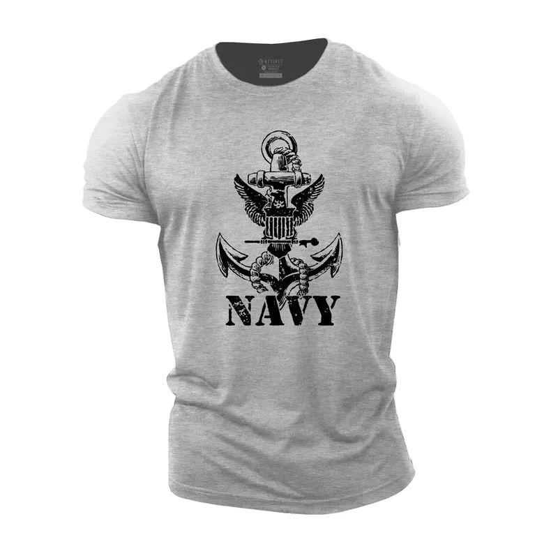 Navy Cotton T-Shirt