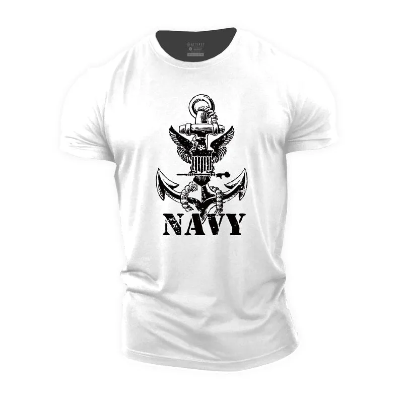 Navy Cotton T-Shirt