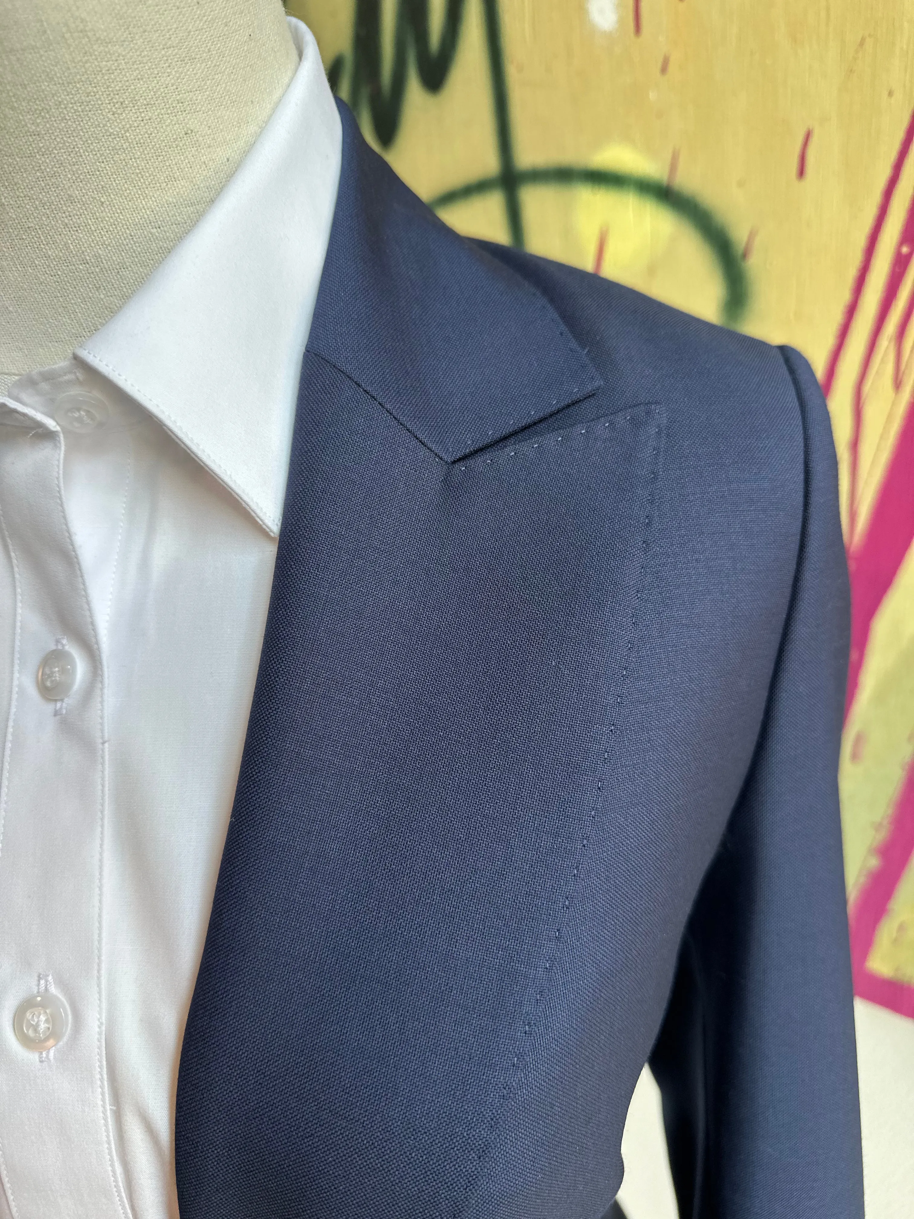 Navy Feminine Cut Premium Suit Coat