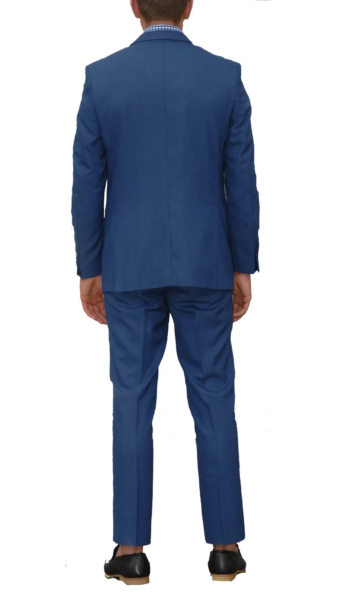New Blue Slim Fit Suit - 3PC - JAX
