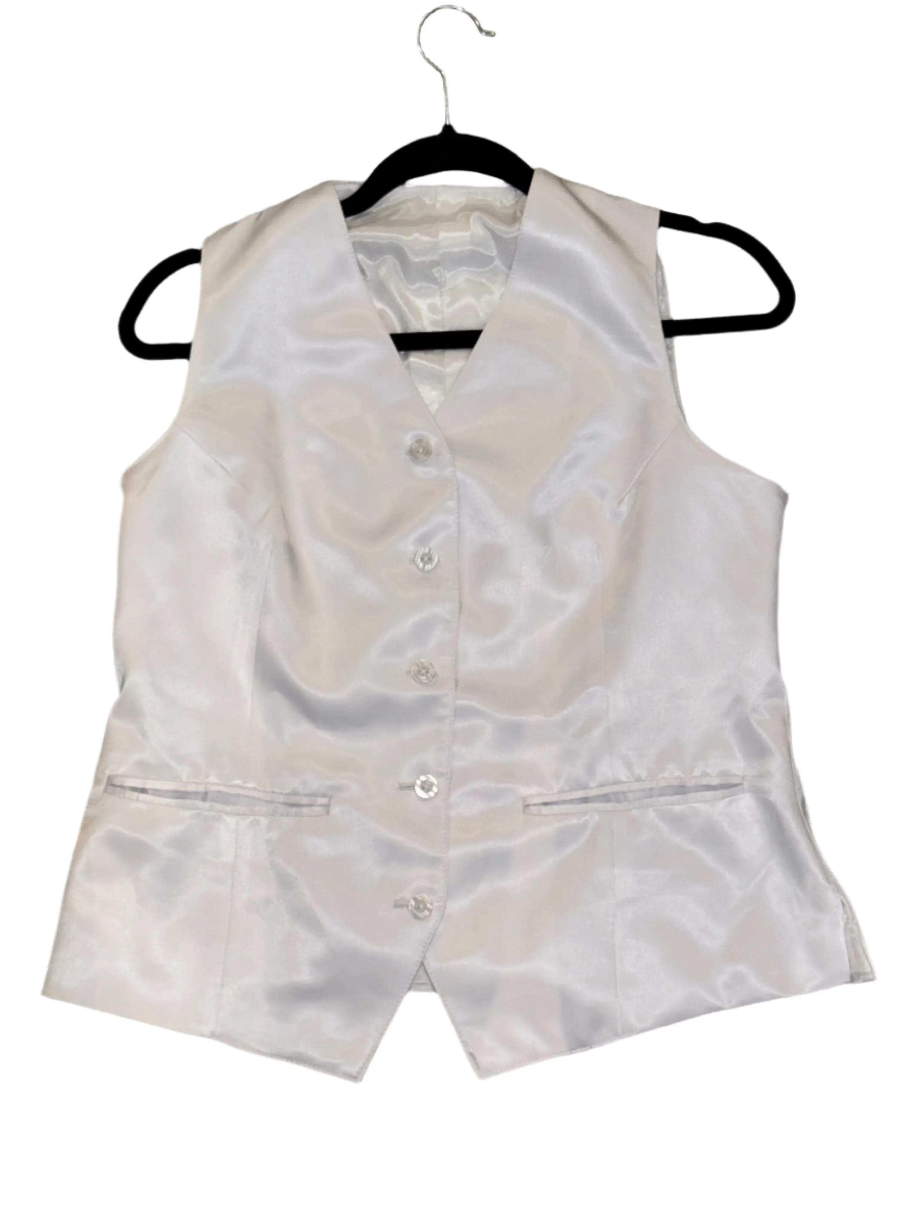 New, Ellie May, White Silk Vest