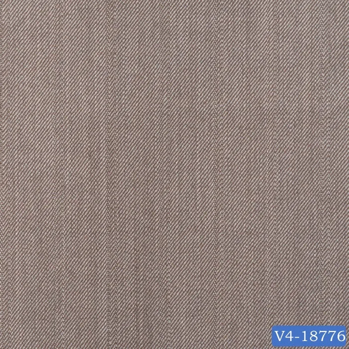 Nude Brown Self Stripe Suit
