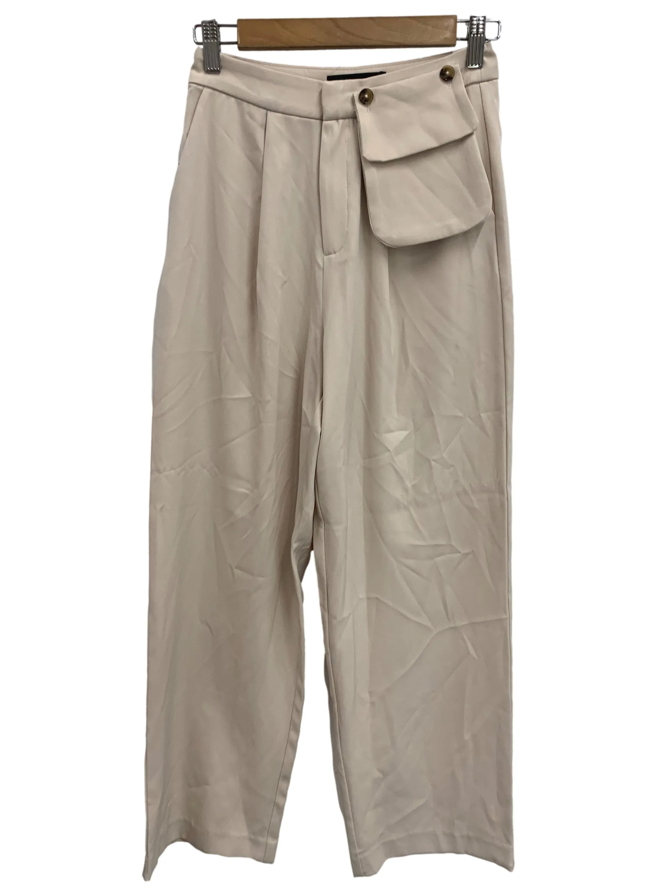 Nude Pocket Pleated Trousers