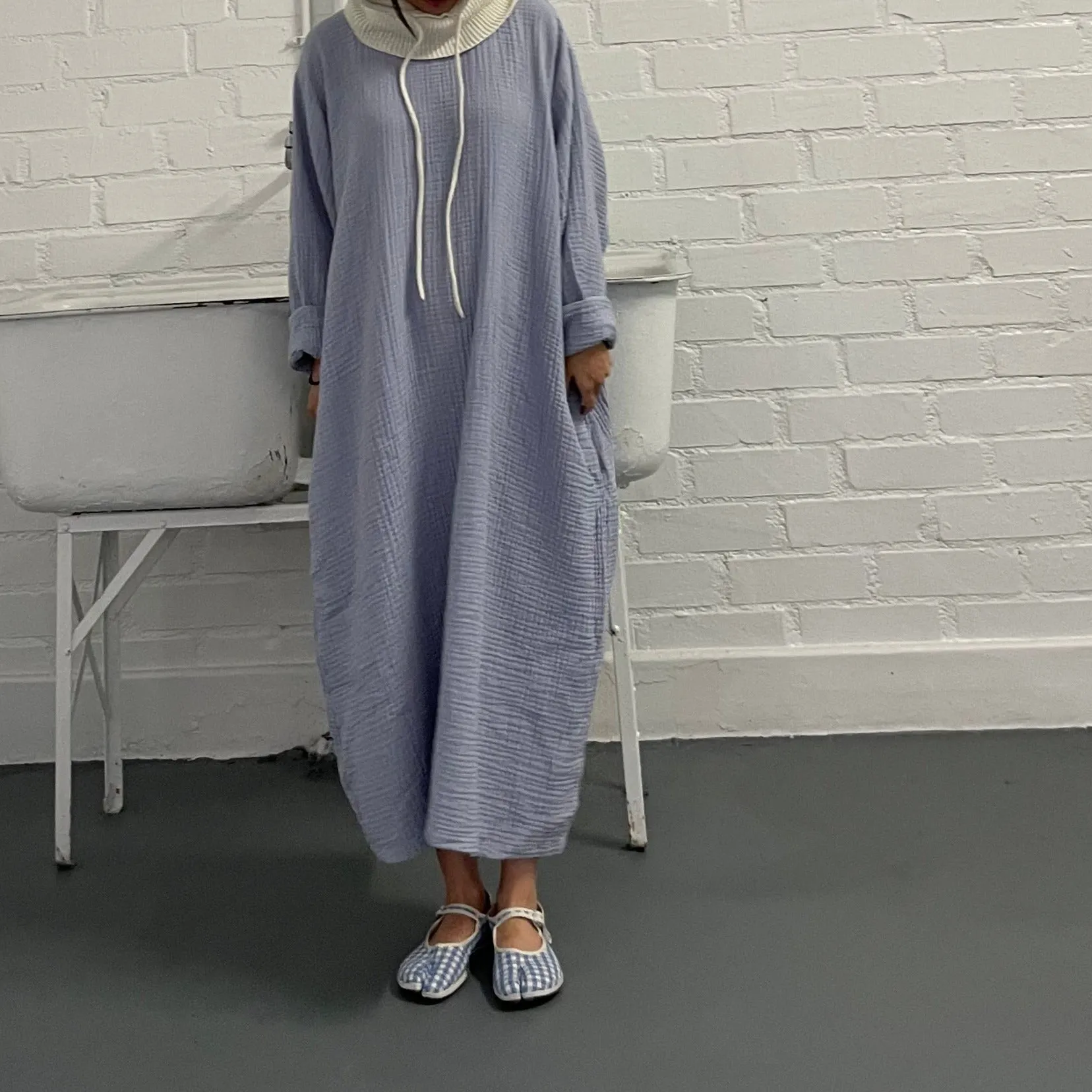 October Dress Pale Blue