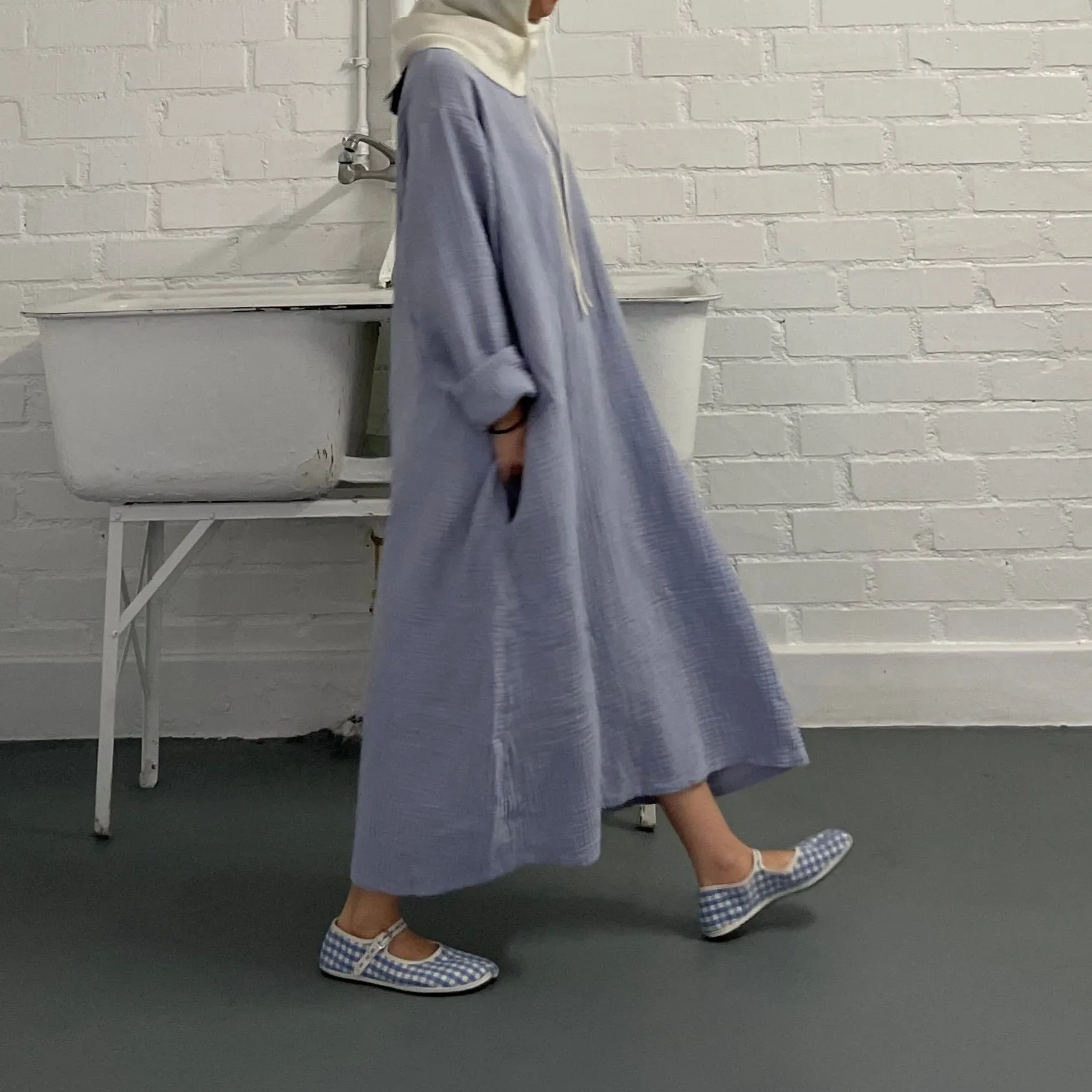 October Dress Pale Blue