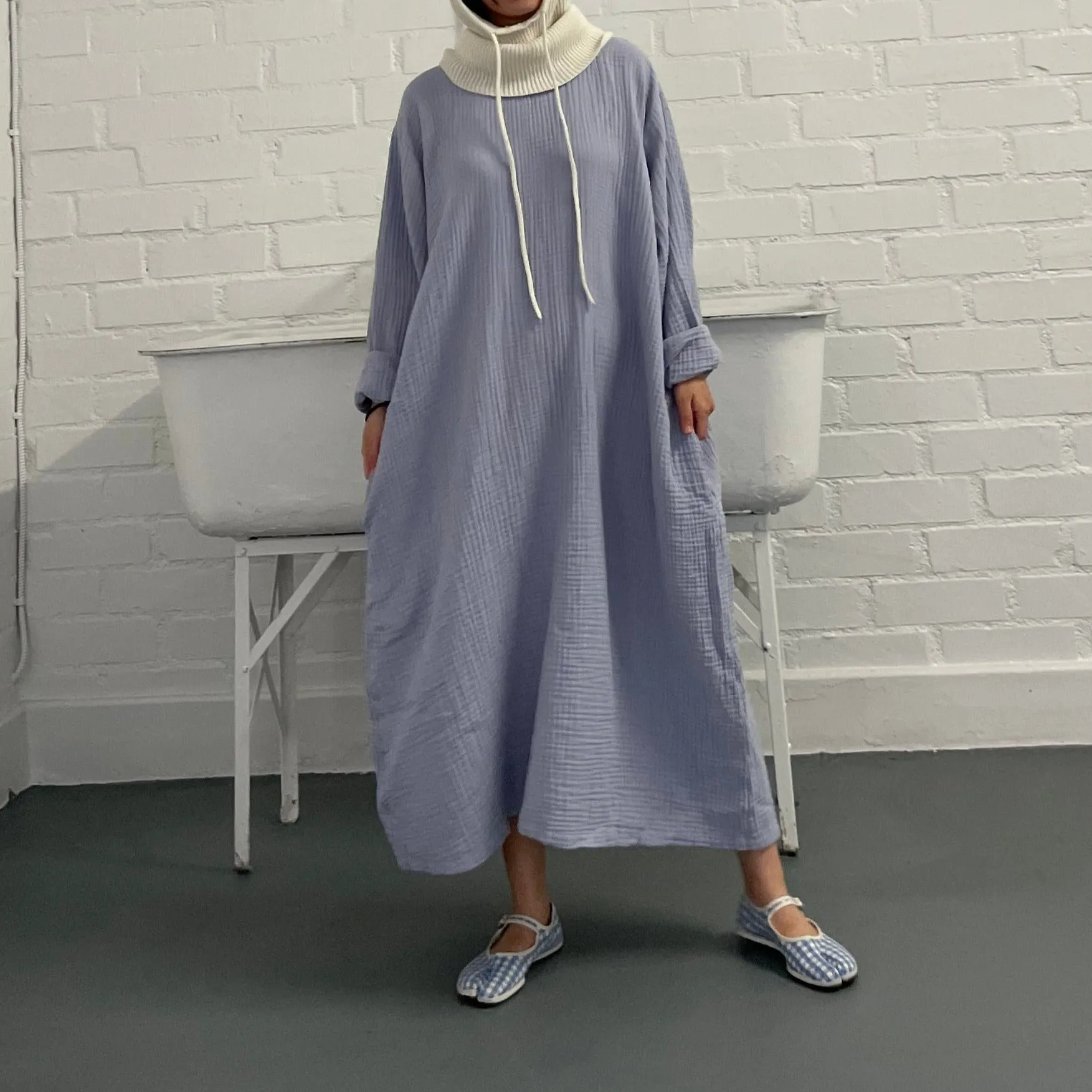 October Dress Pale Blue