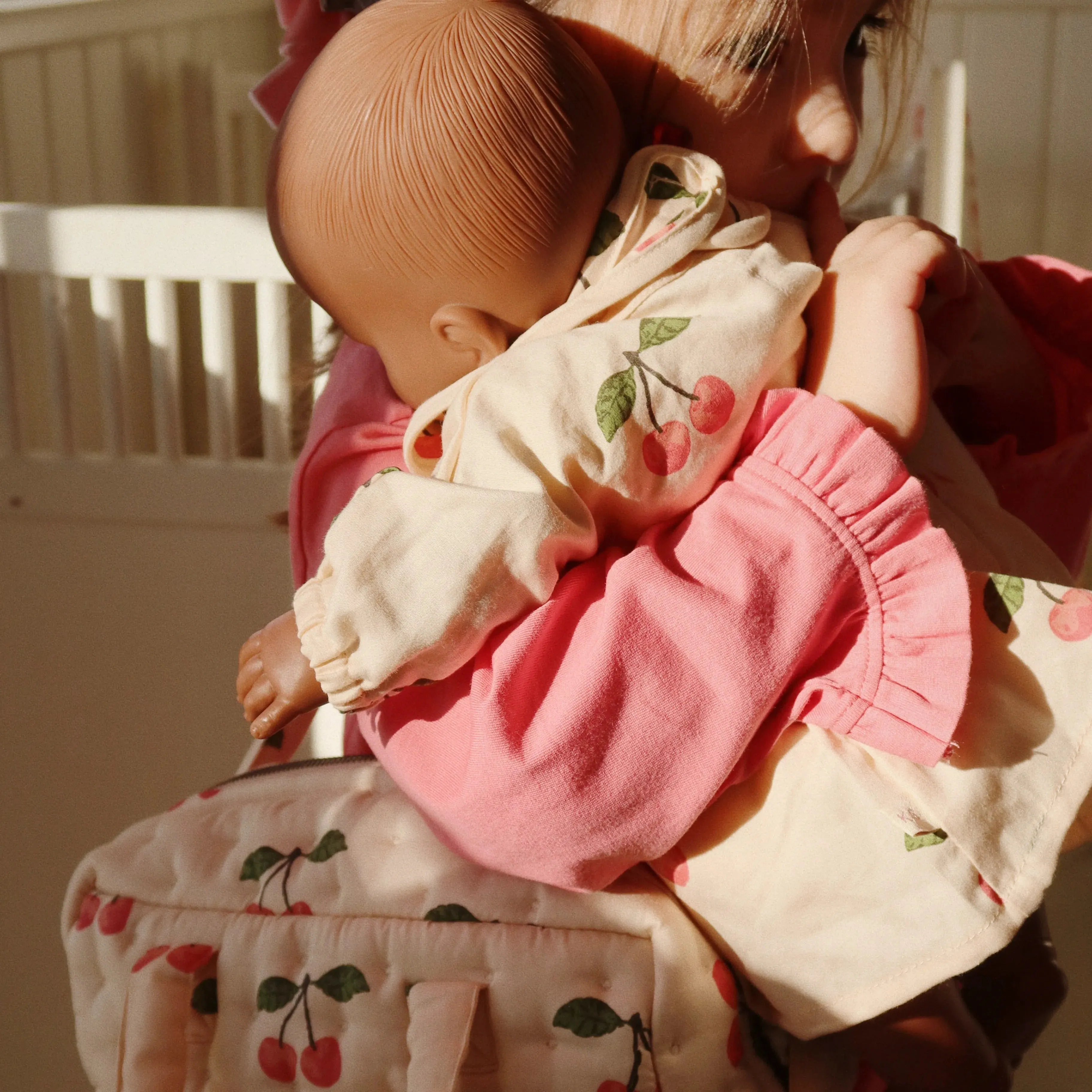 Organic Cotton Ma Grande Cerise Print Doll Headband   Dress