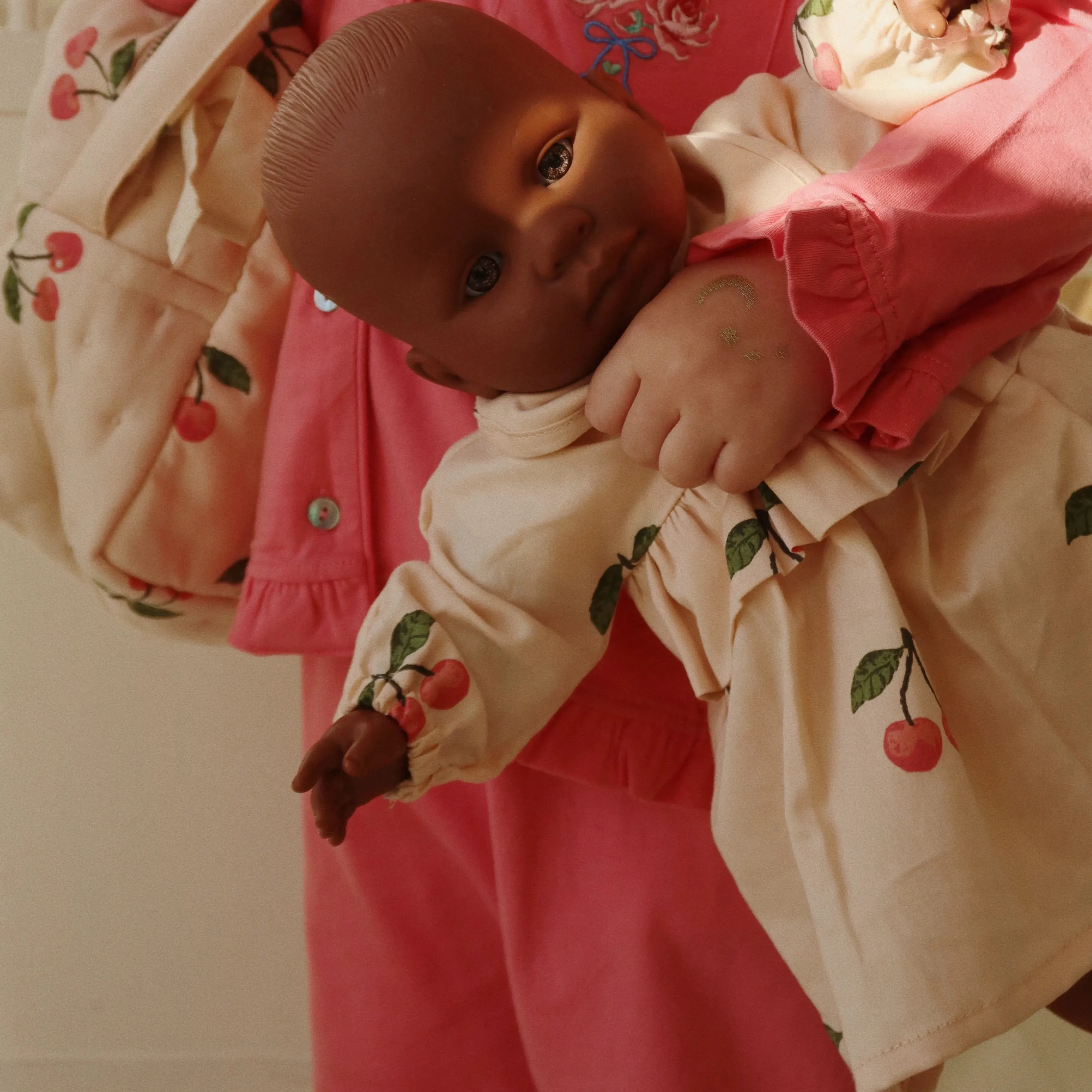 Organic Cotton Ma Grande Cerise Print Doll Headband   Dress