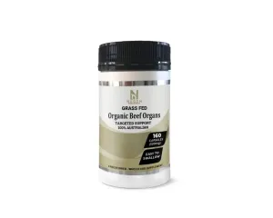 Organic Fed Beef Organ Capsules - Gold Label - 160 Capsules