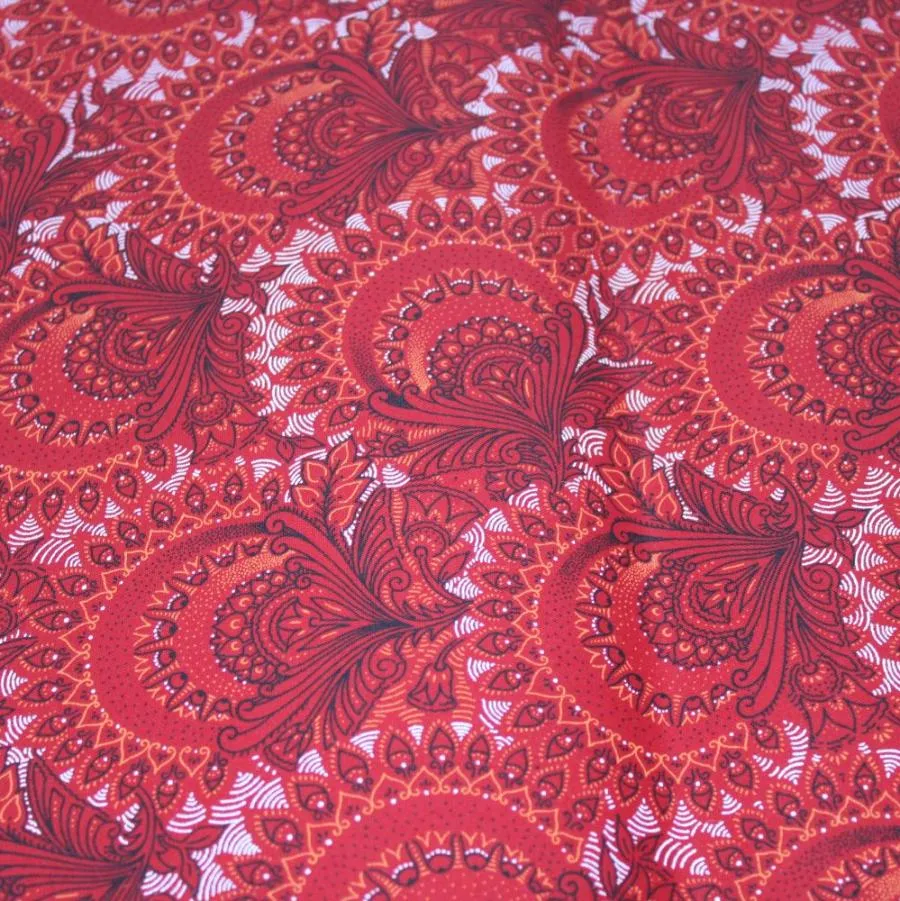 Original 3 Cats Fabric C/W531 Red 90cm