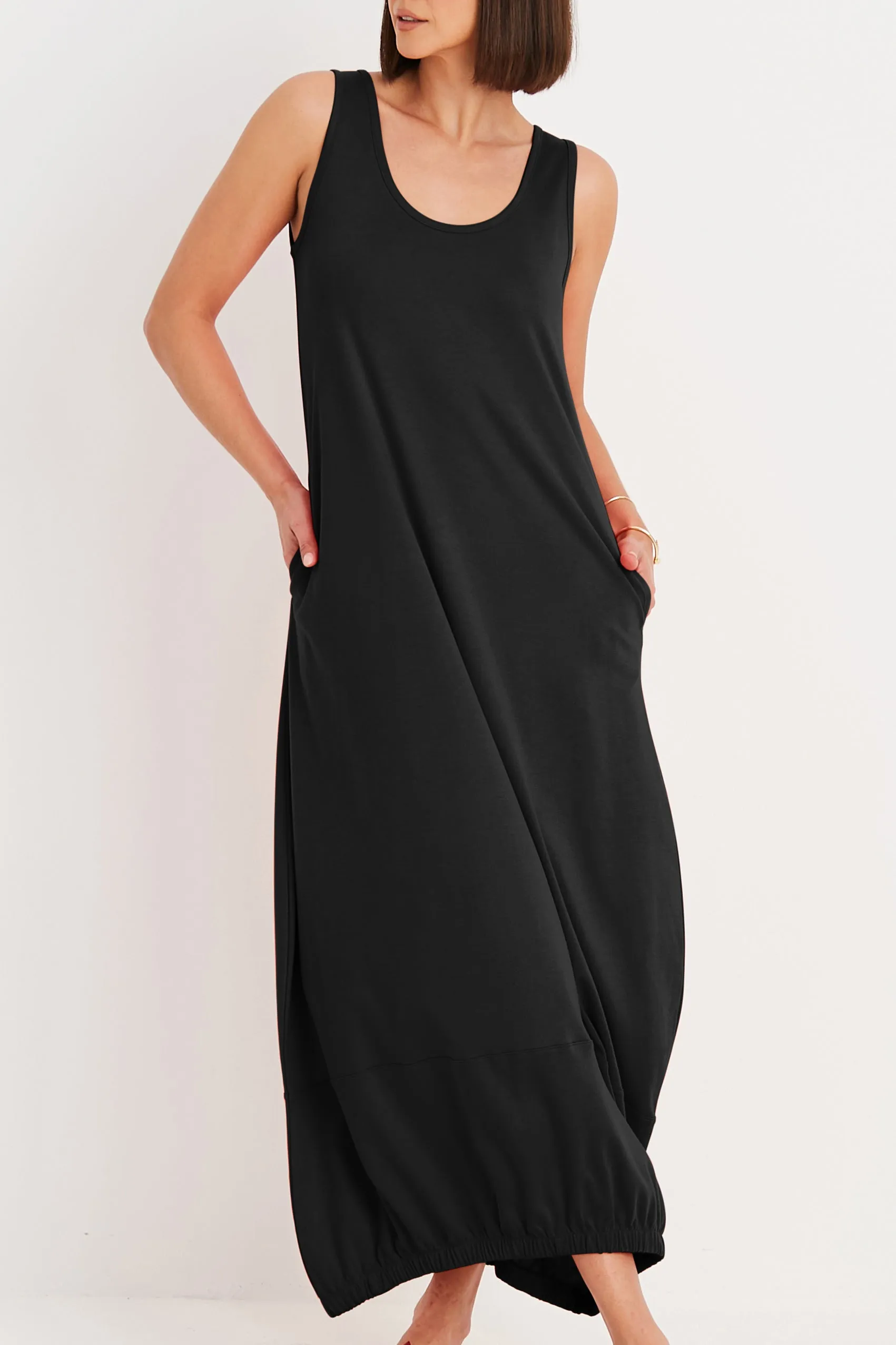 Pima Cotton Lantern Dress