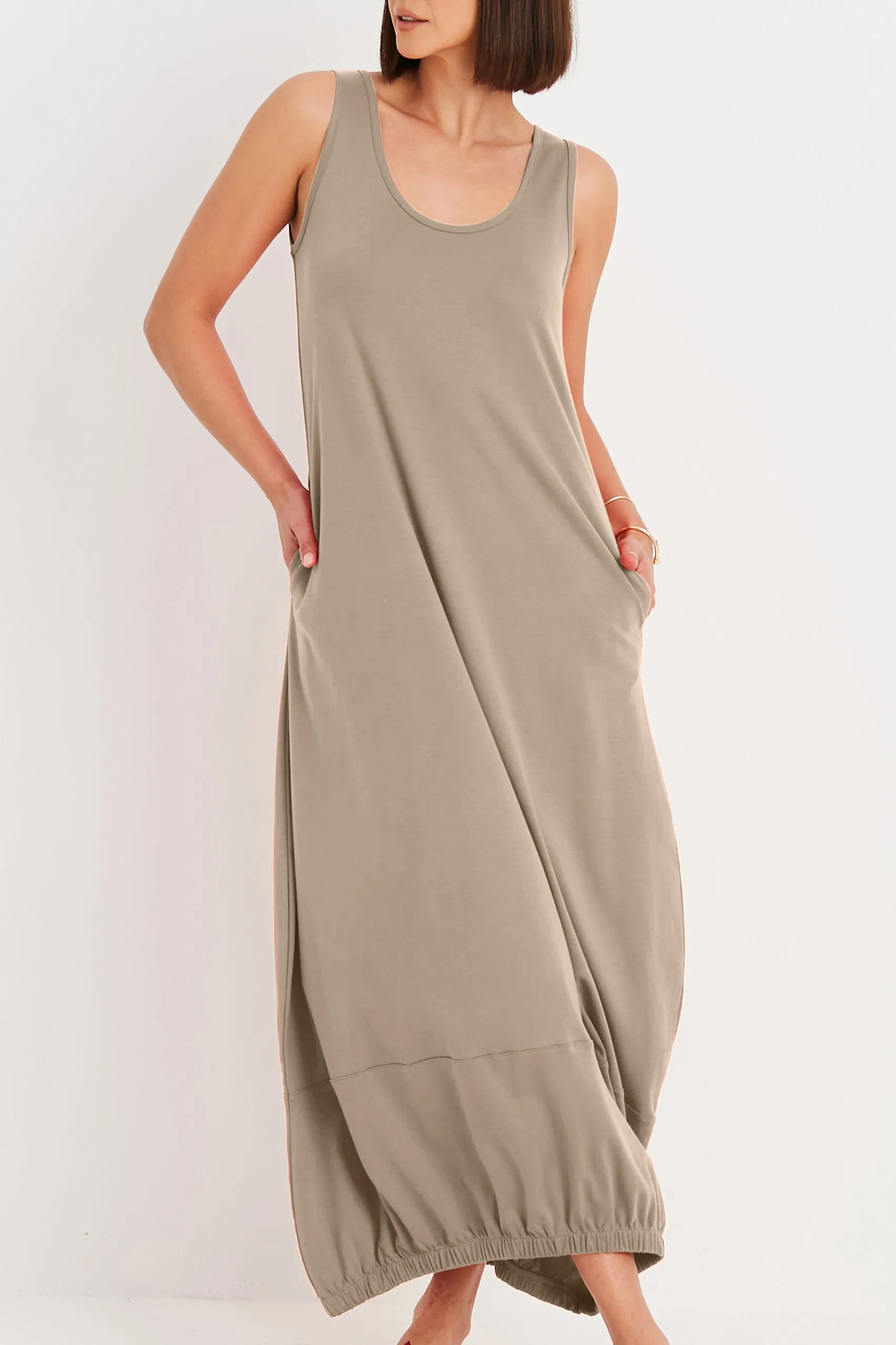 Pima Cotton Lantern Dress