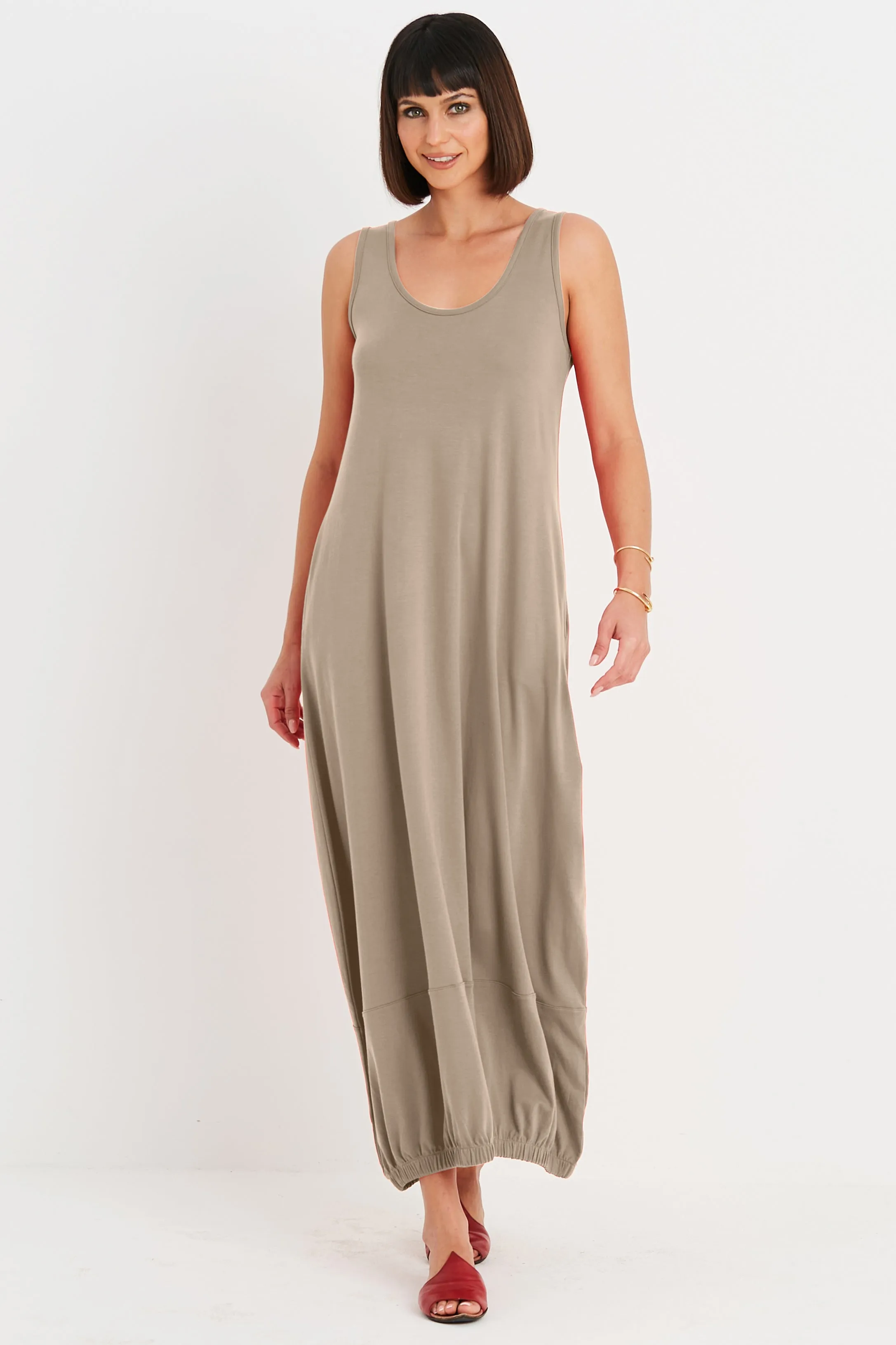 Pima Cotton Lantern Dress