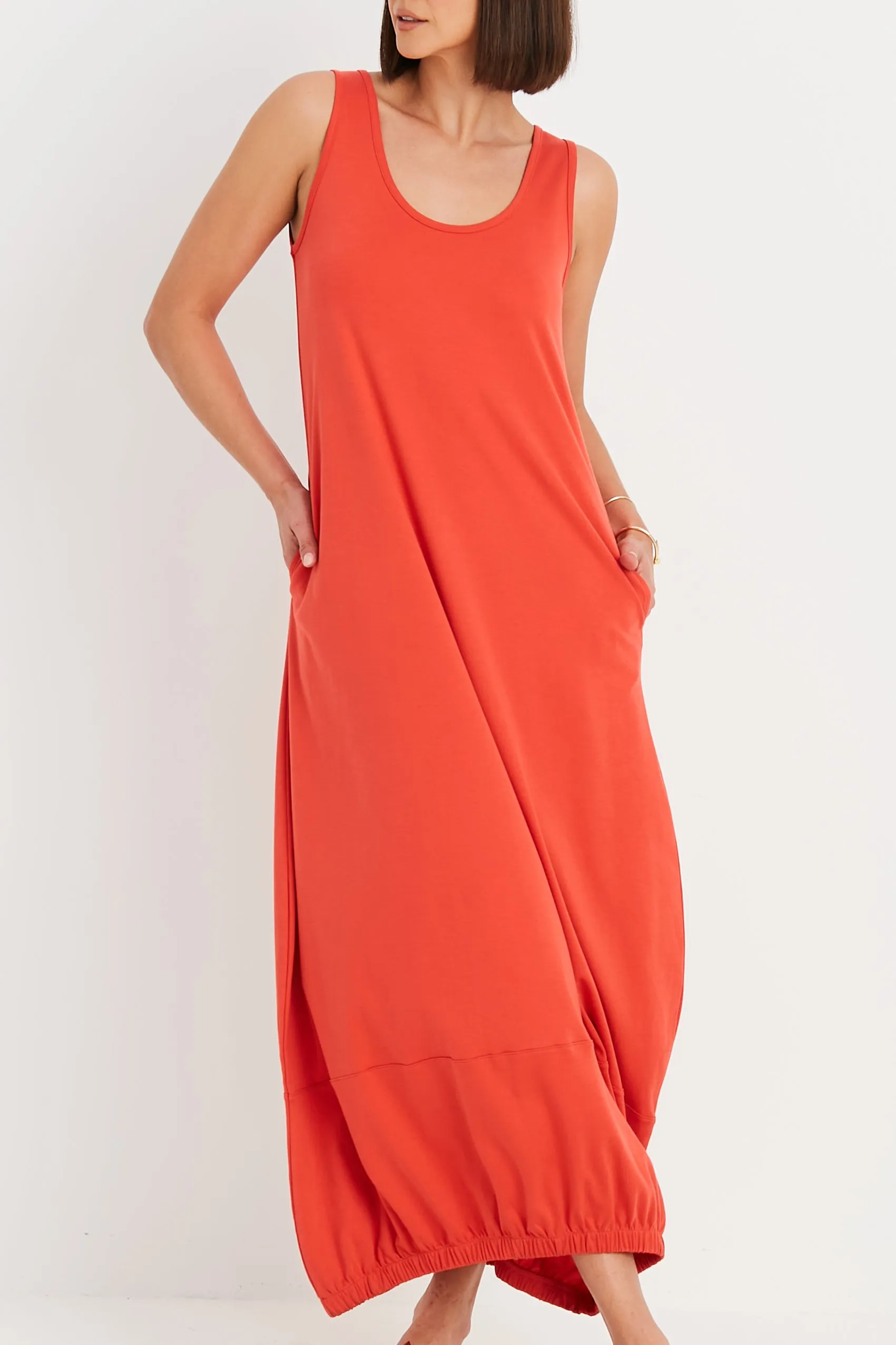 Pima Cotton Lantern Dress