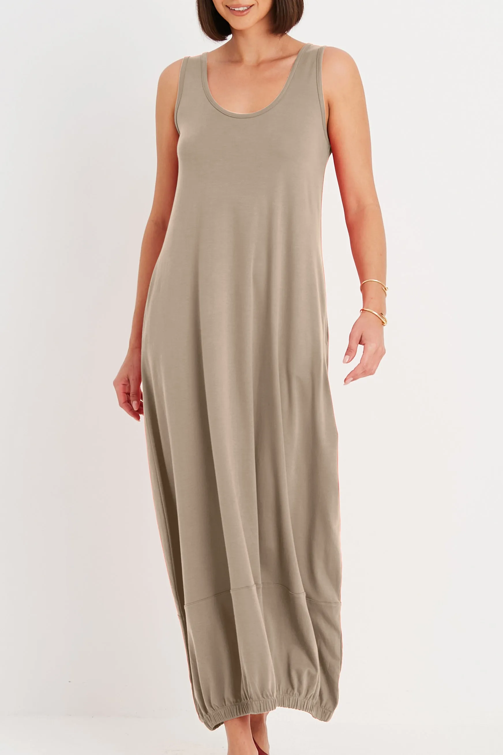 Pima Cotton Lantern Dress