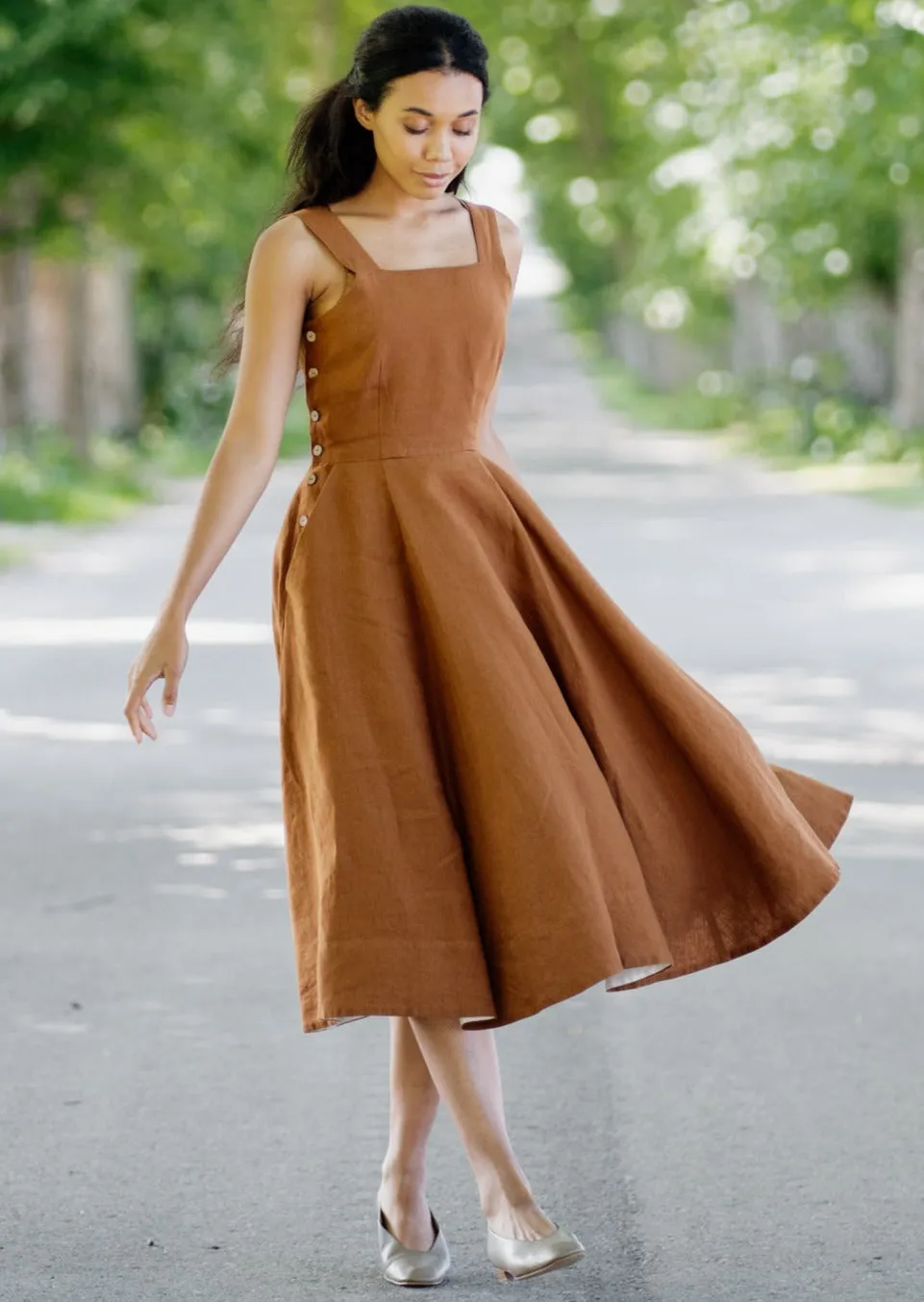 Pinafore Dress, Sleeveless