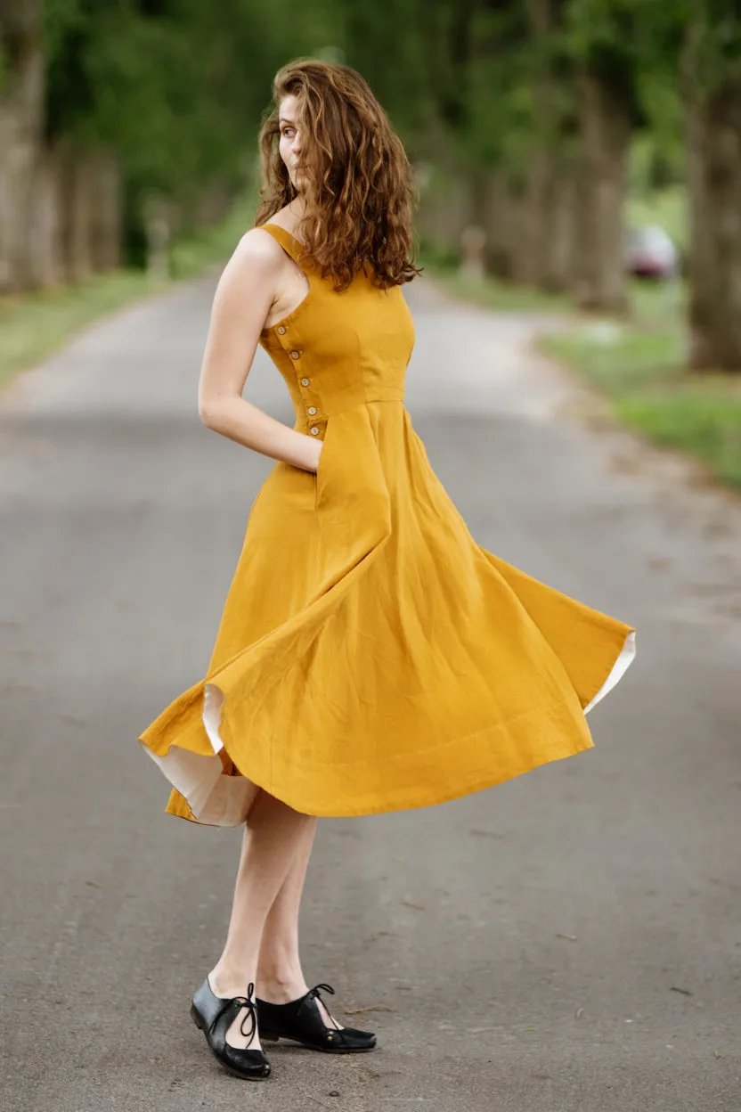 Pinafore Dress, Sleeveless