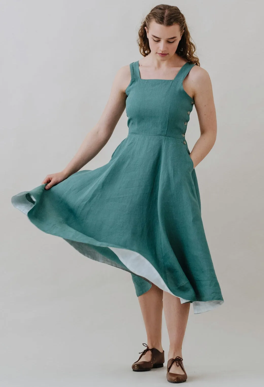Pinafore Dress, Sleeveless