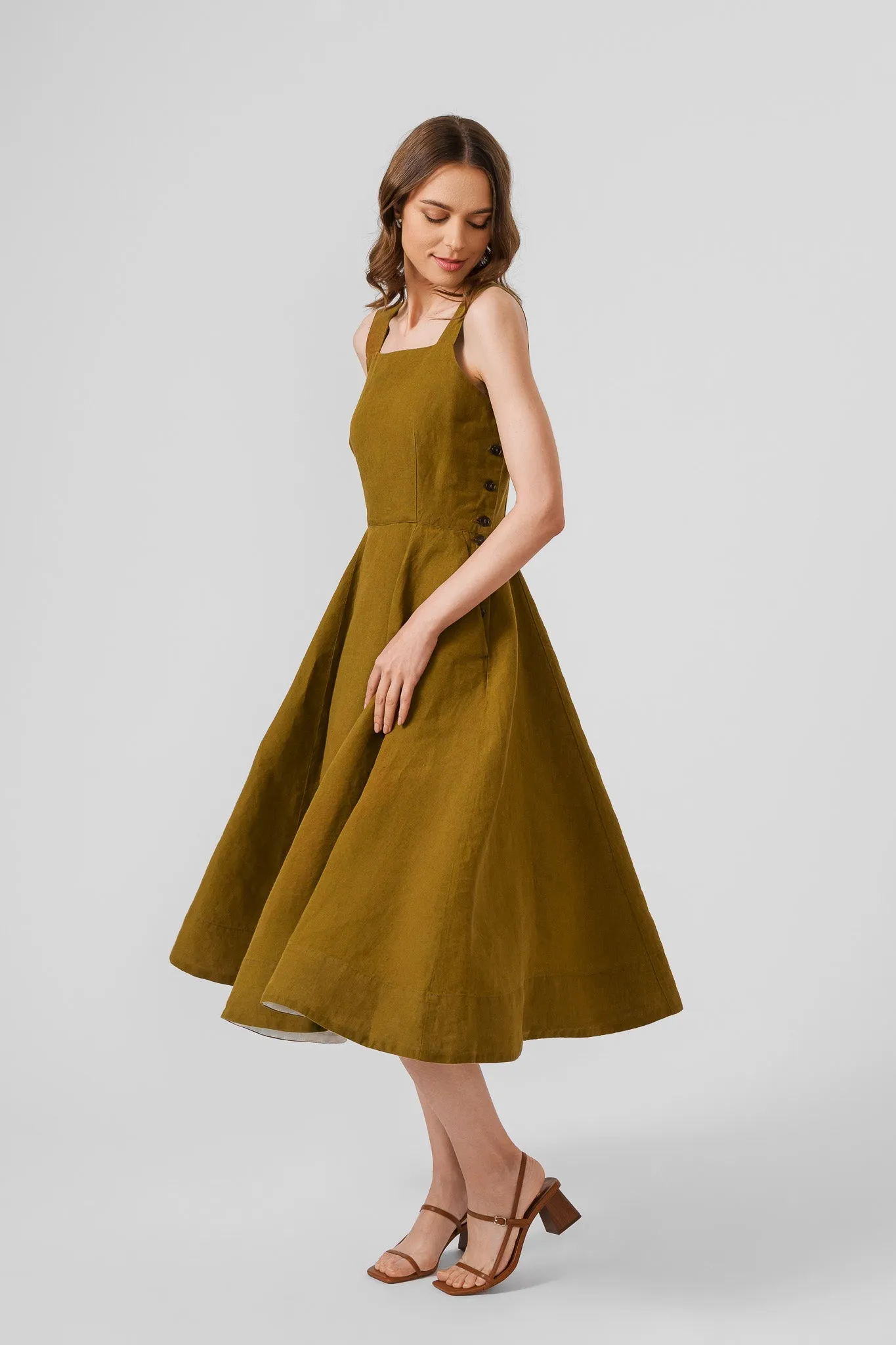 Pinafore Dress, Sleeveless