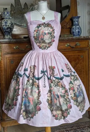 Pink cotton rococo  Dance macabre