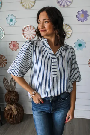 Pretty In Pinstripes • Blue
