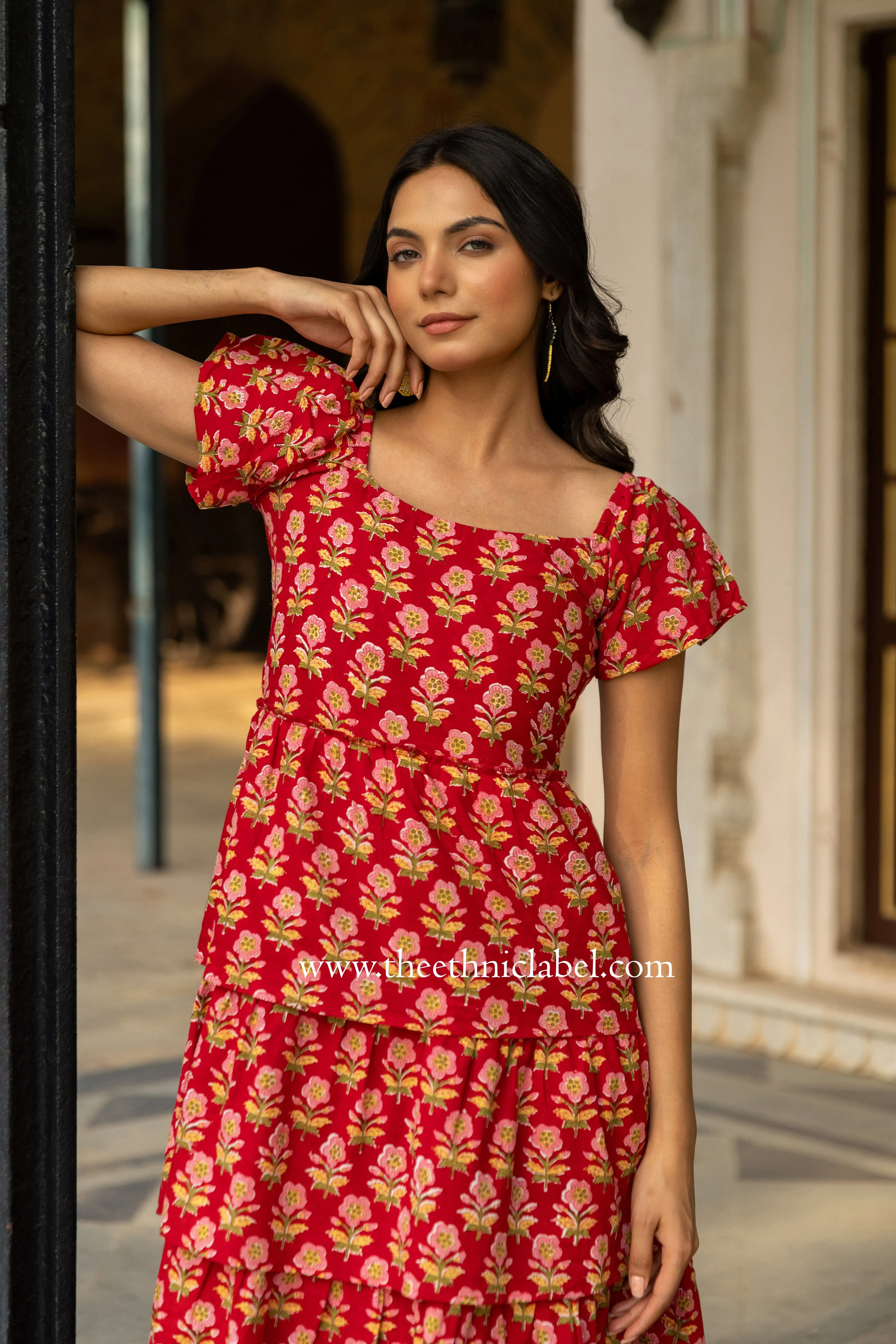 "Emma" Frilled Cotton Dress