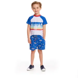 Raglan Sailboat Rashguard and Boardshort