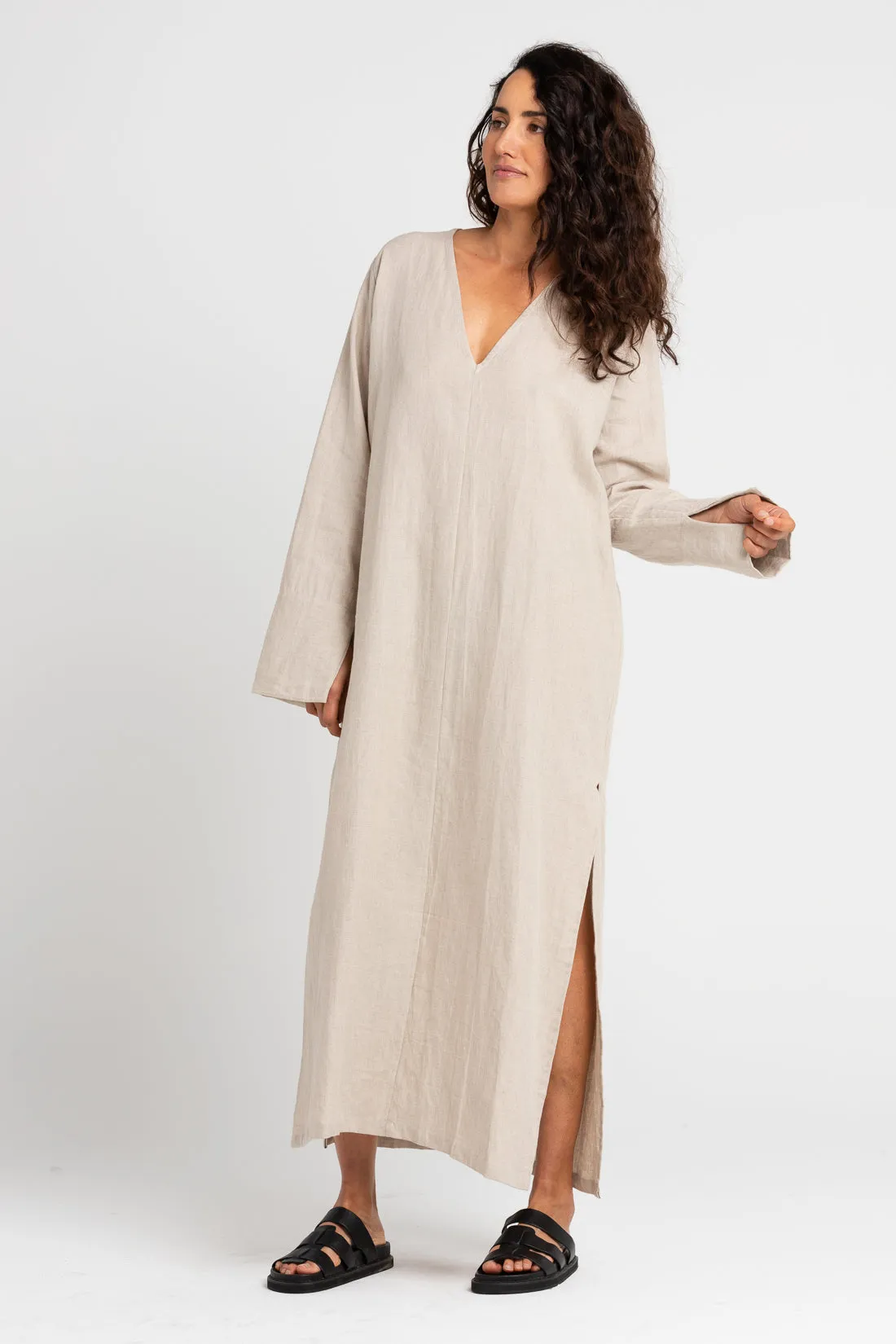 Ragna Linen Dress Sand