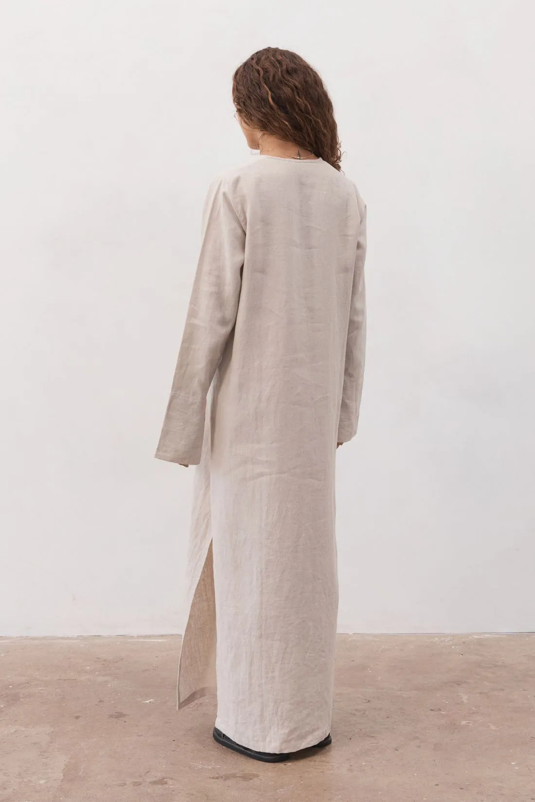 Ragna Linen Dress Sand