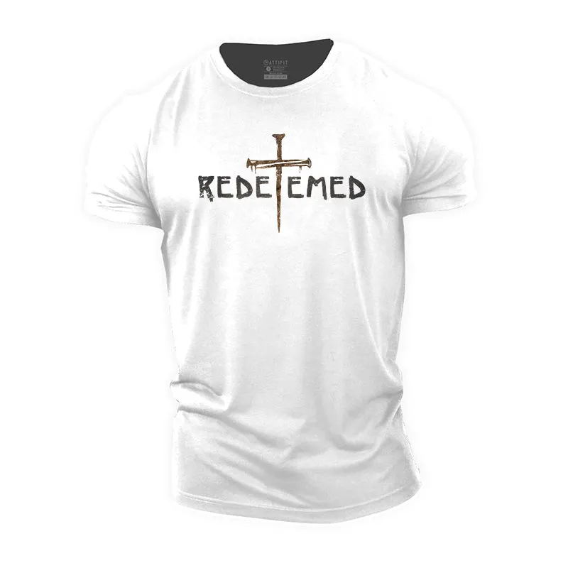 Redeemed Jesus Cross Cotton T-Shirt