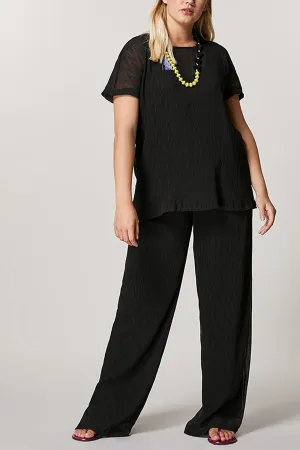 REGIA PLEATED GEORGETTE TROUSERS