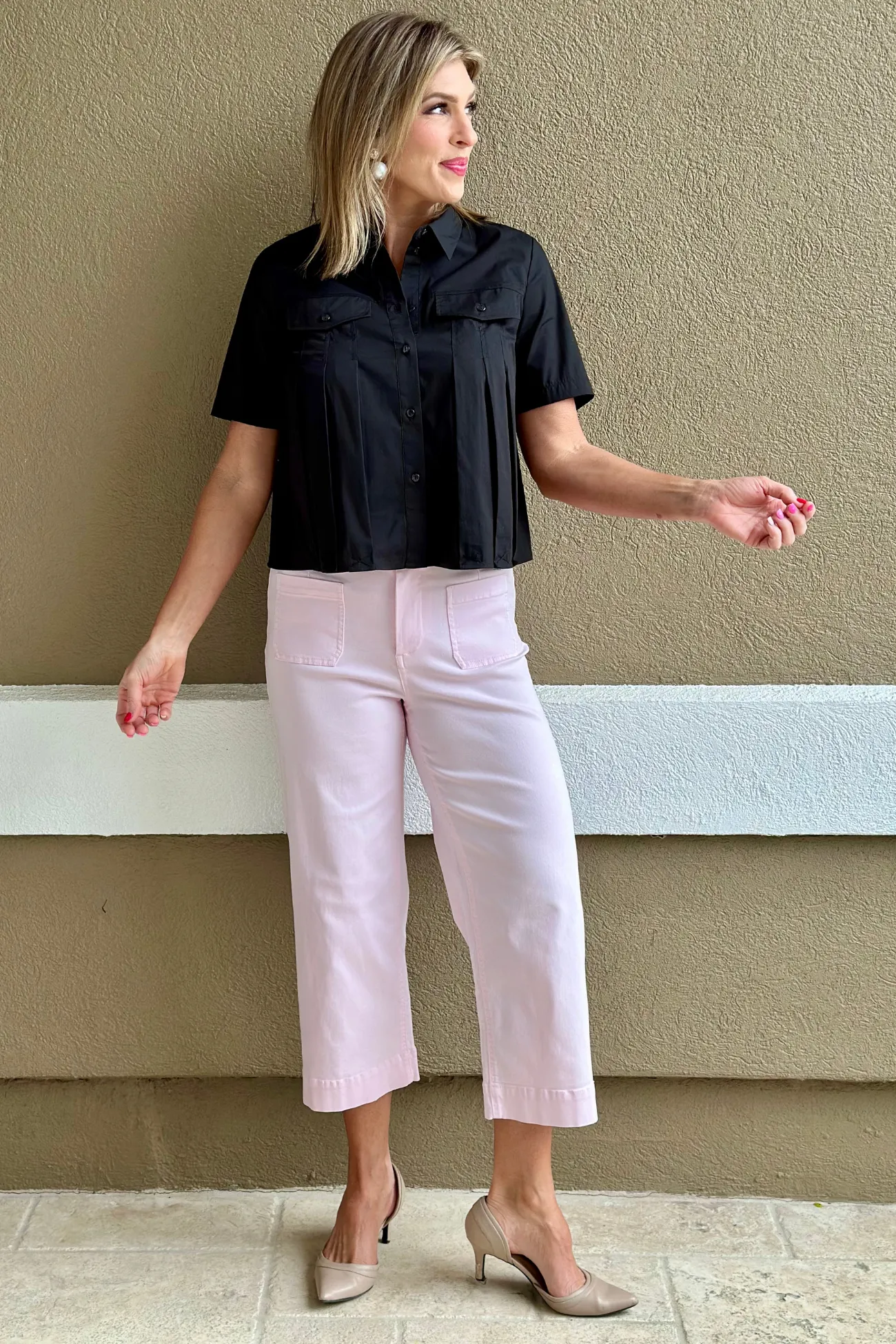 Renuar The Harper Pleated Blouse