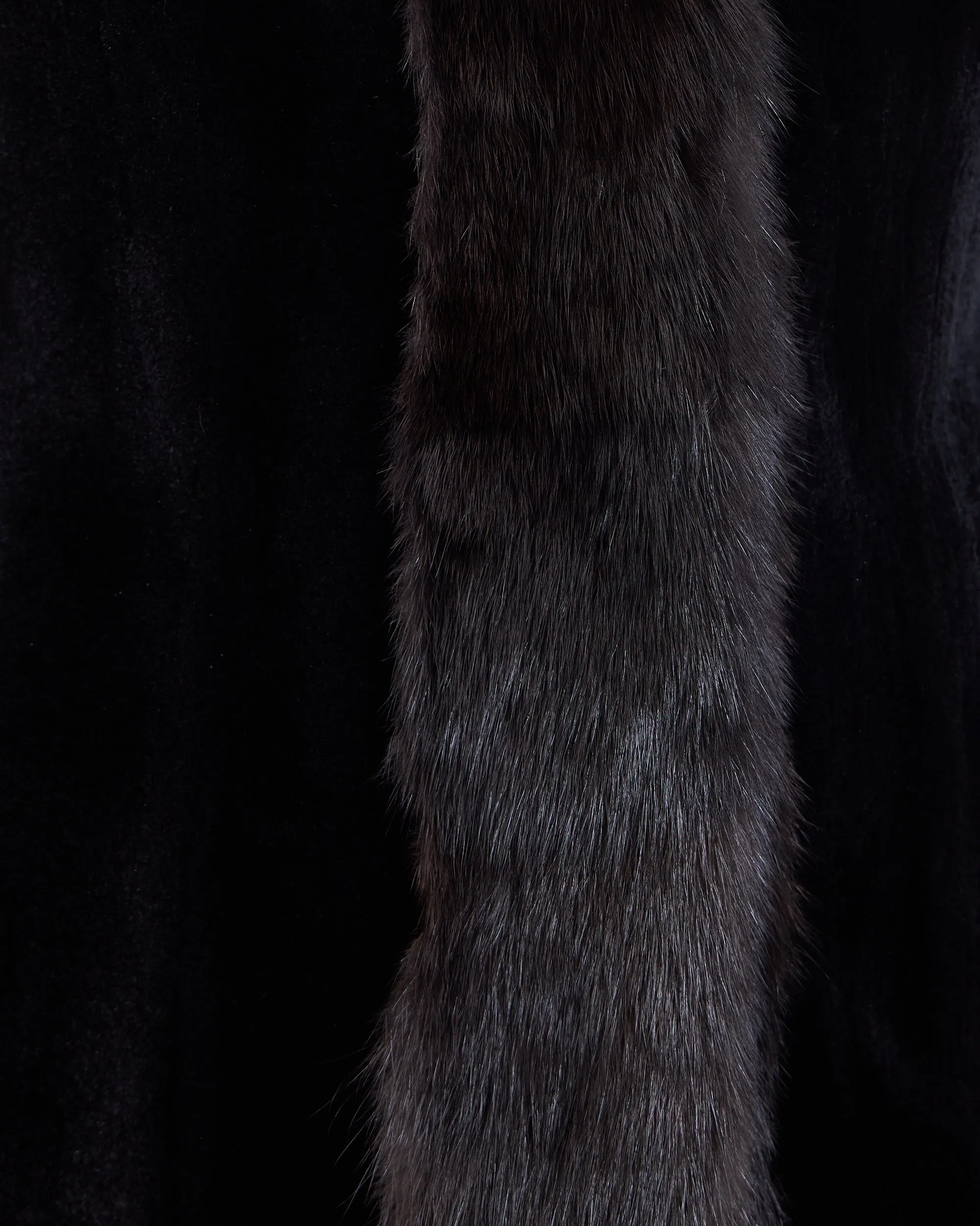 Reversible Sheared Mink & Sable Section Vest