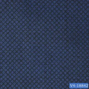 Royal Blue Diamond Leaf Print Suit