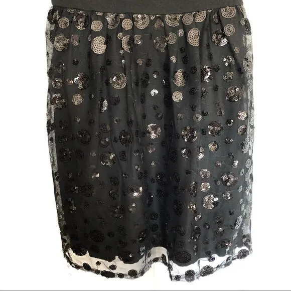 Ruby Fox, Cotton tank top with sequined bottom