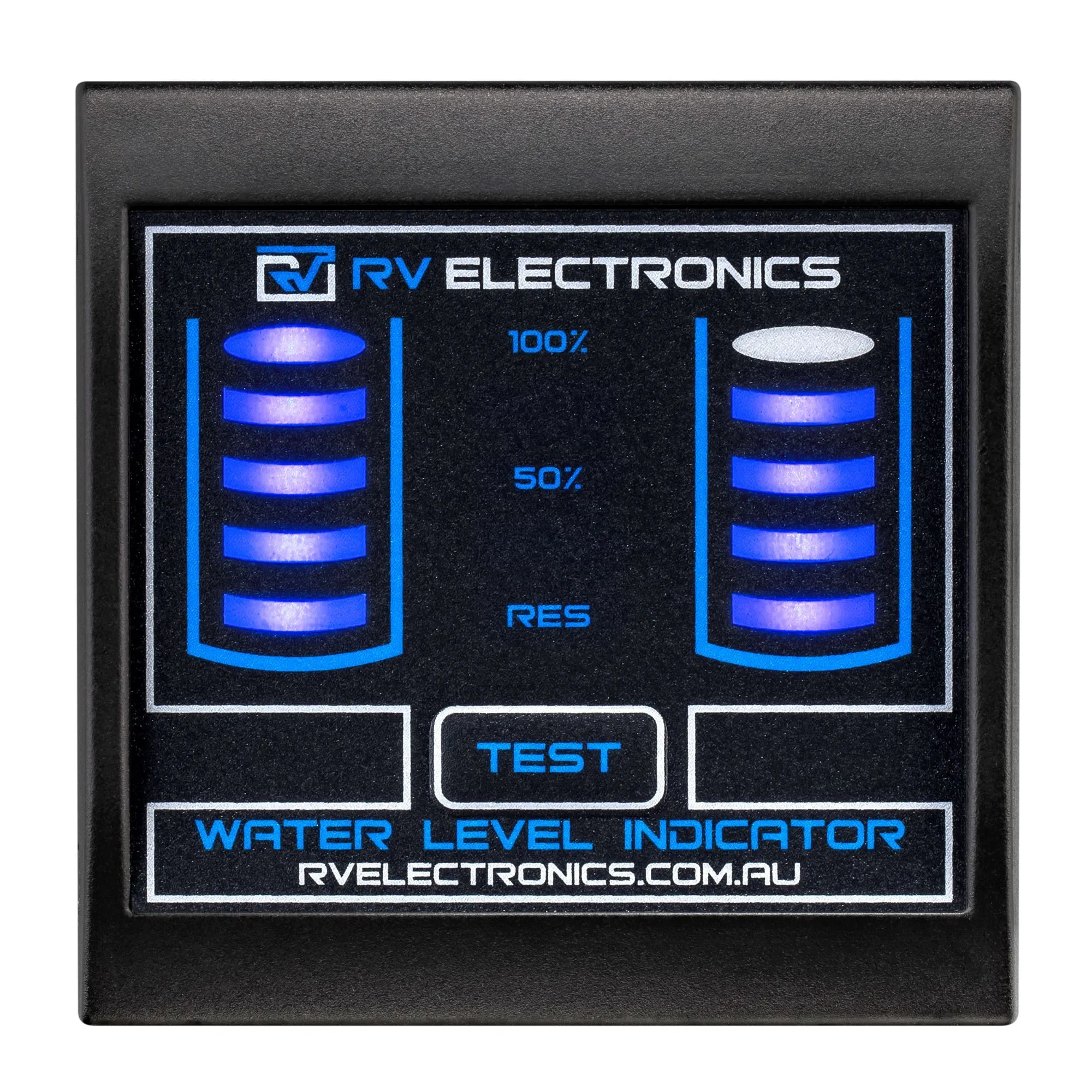 RV Electronics LED Black Double Tank Water Level Indicator