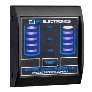 RV Electronics LED Black Double Tank Water Level Indicator