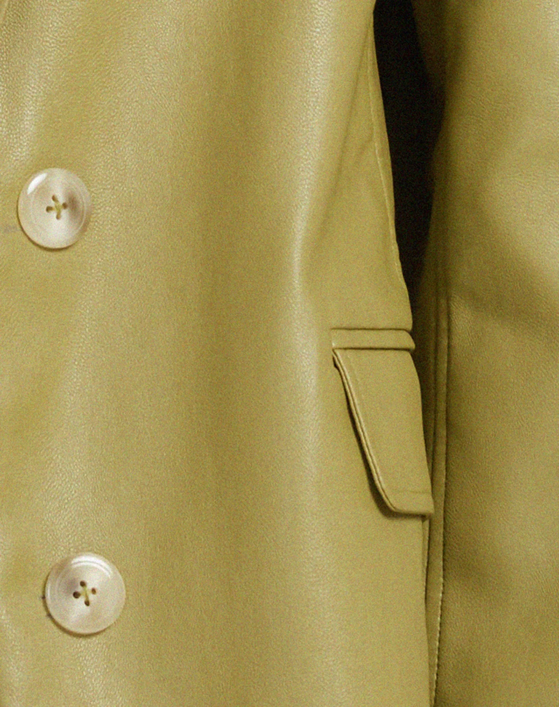 Saken Blazer in PU Leaf Green