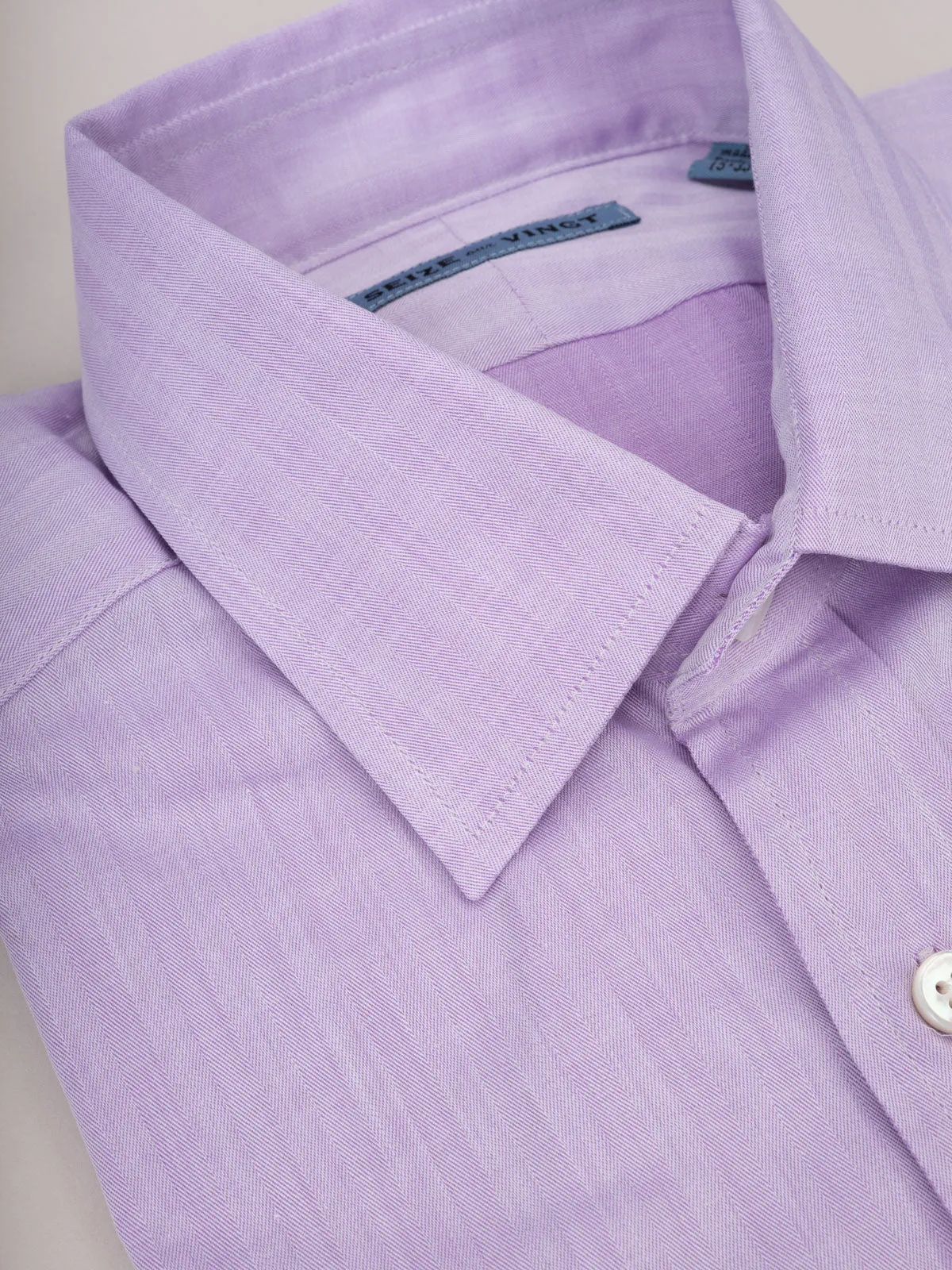 Sale Cabinet Shirt 03 lavender herringbone