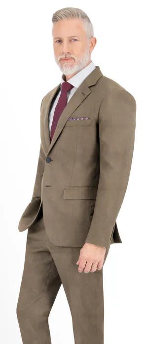 Sand Brown Texture Plain Suit