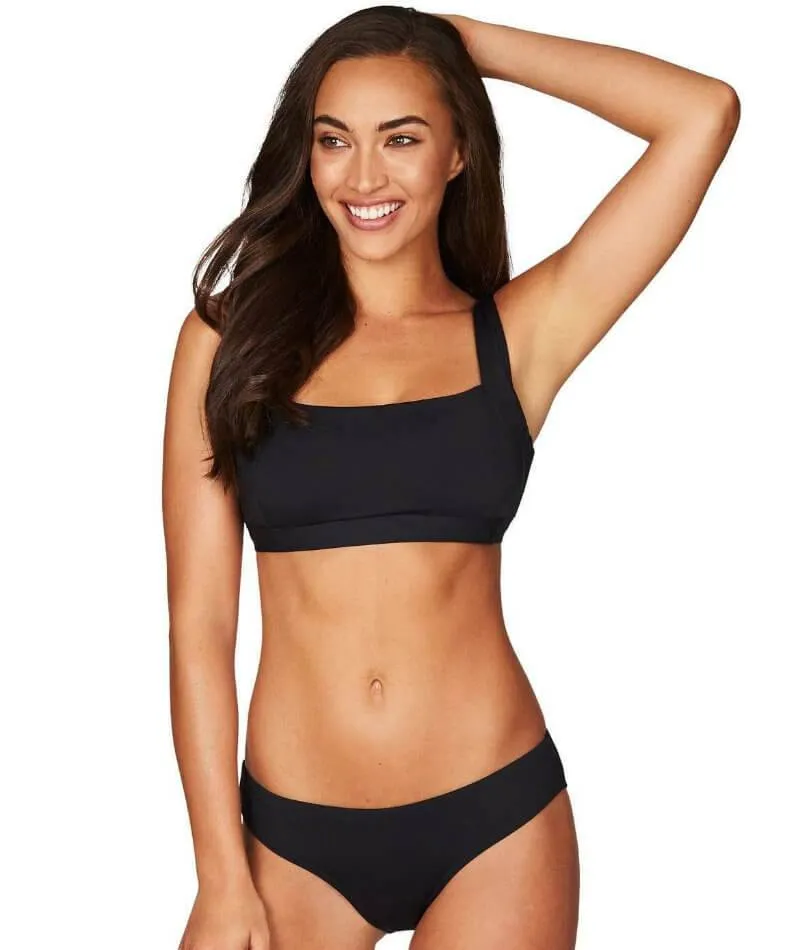Sea Level Essentials Square Neck B-DD Cup Bikini Top - Black