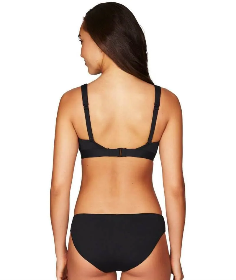 Sea Level Essentials Square Neck B-DD Cup Bikini Top - Black